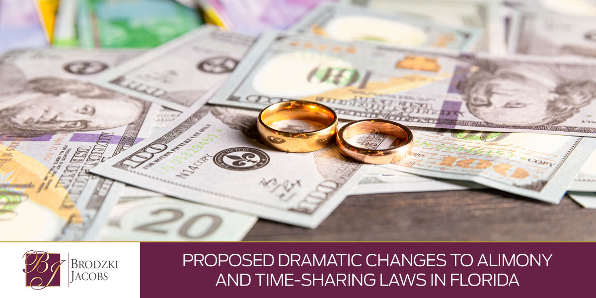 Proposed Dramatic Changes To Alimony And TimeSharing Laws In Florida